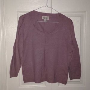 CASUAL CORNER: lavender long sleeve